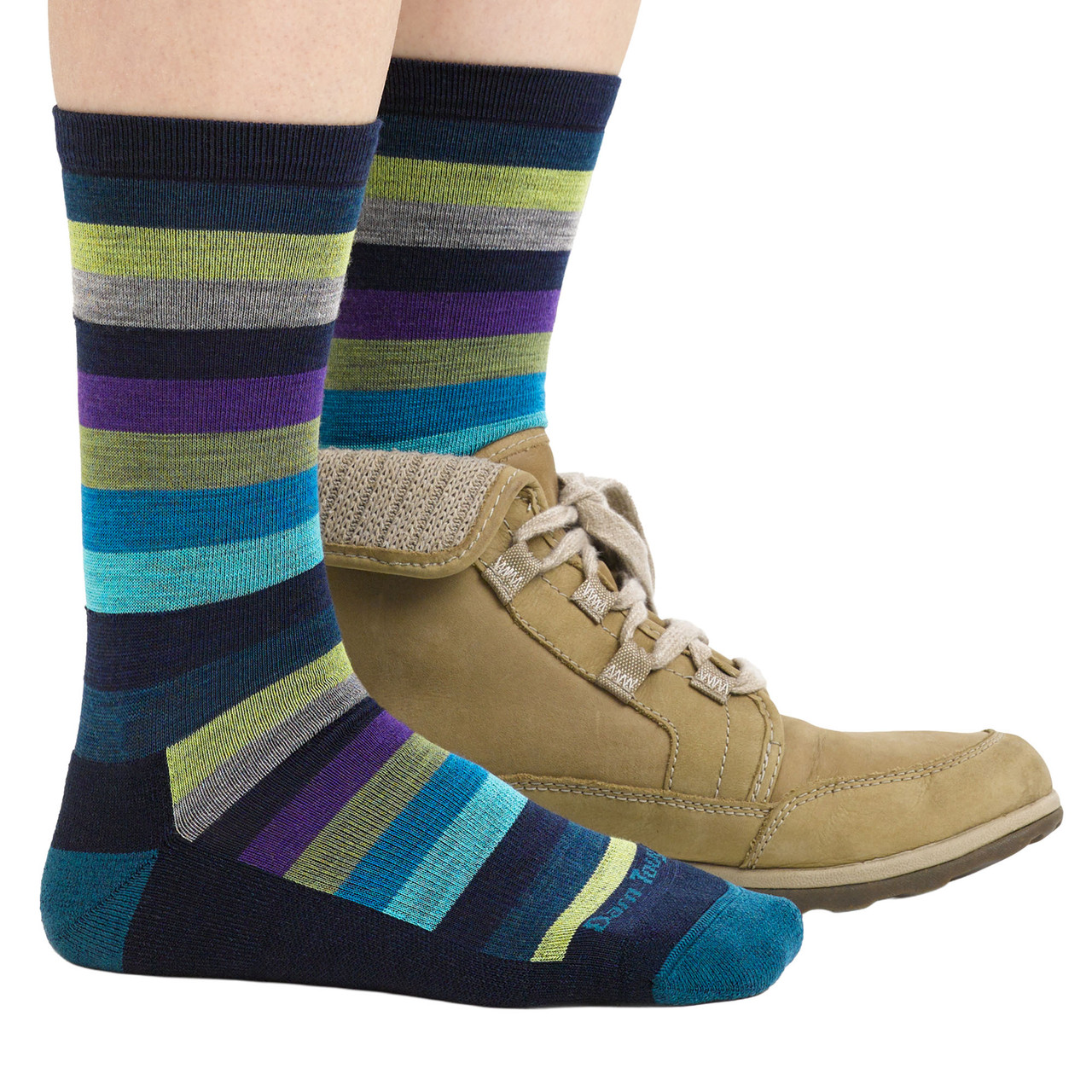 Darn Tough Vermont Women's Mystic Stripe Crew Lightweight