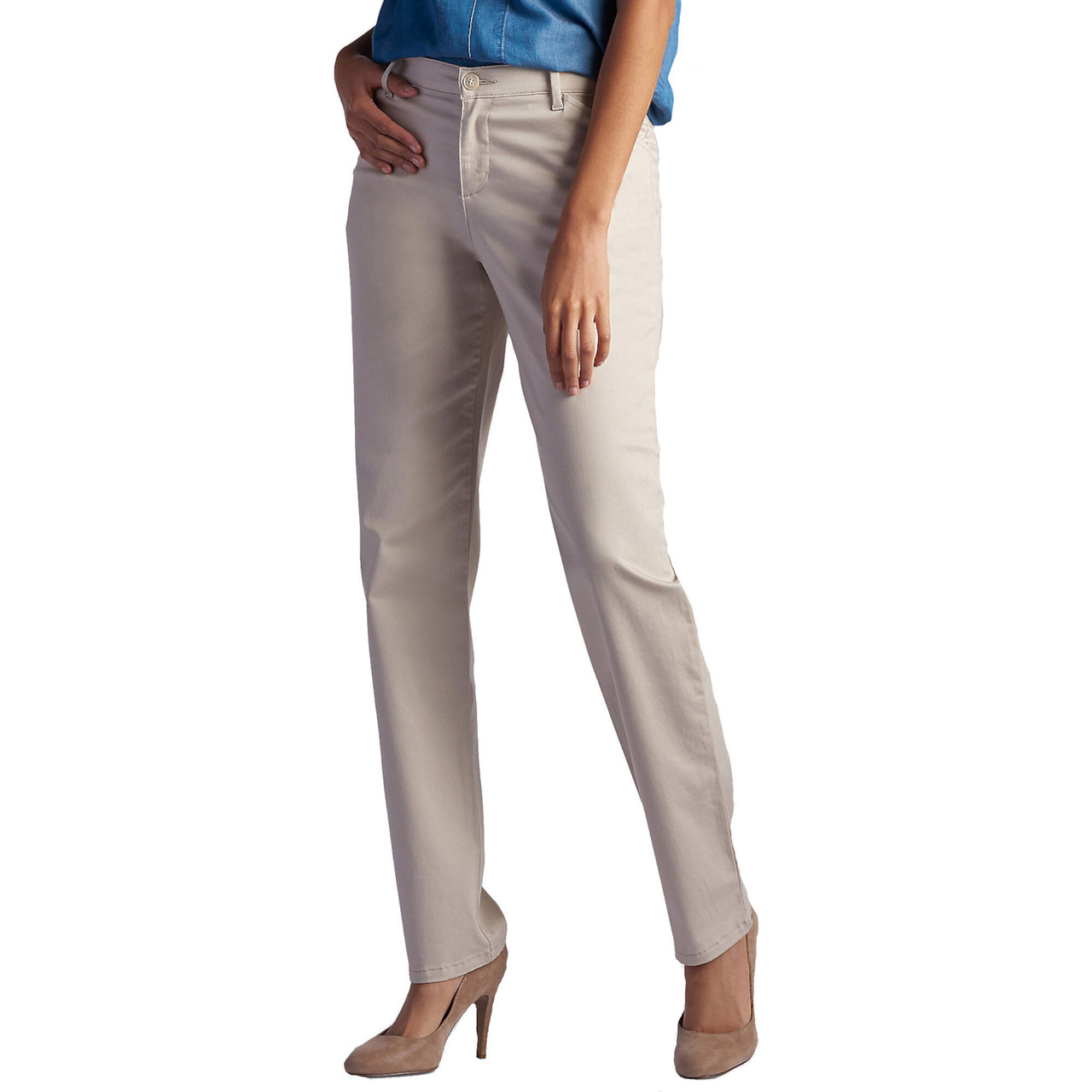 Womens Work Pants Lee Jeans Plus-size Relaxed-fit All Day Pant In