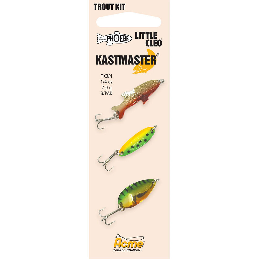 acme trout lures Ice-Winder Flutter Spoon Kastmaster - Pattern Series -