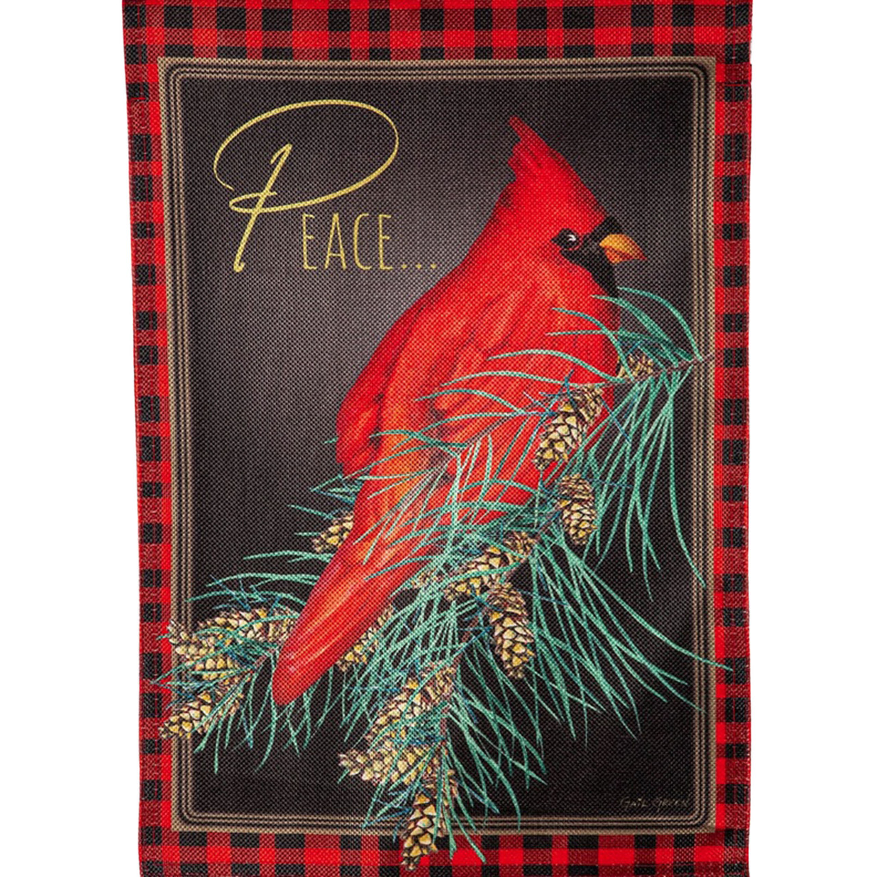Evergreen Enterprises Cardinal Peace Garden Flag