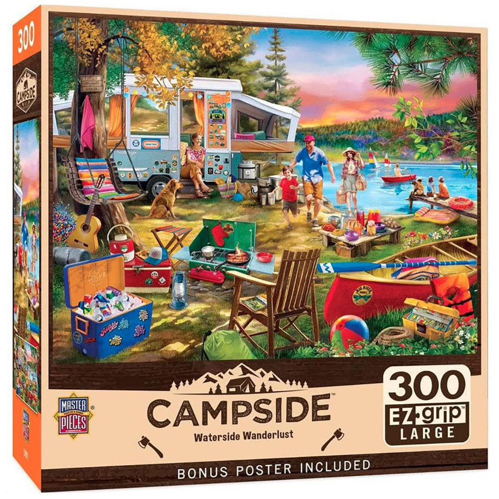 Leanin' Tree Jigsaw Puzzle - Campside / Waterslide Wanderlust