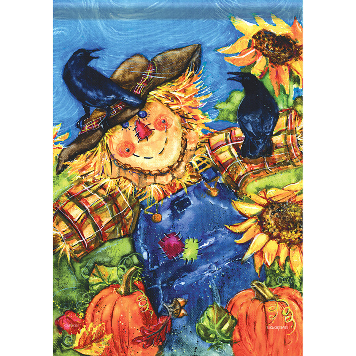 Carson Home Accents Scarecrow DuraSoft Garden Flag - Kittery