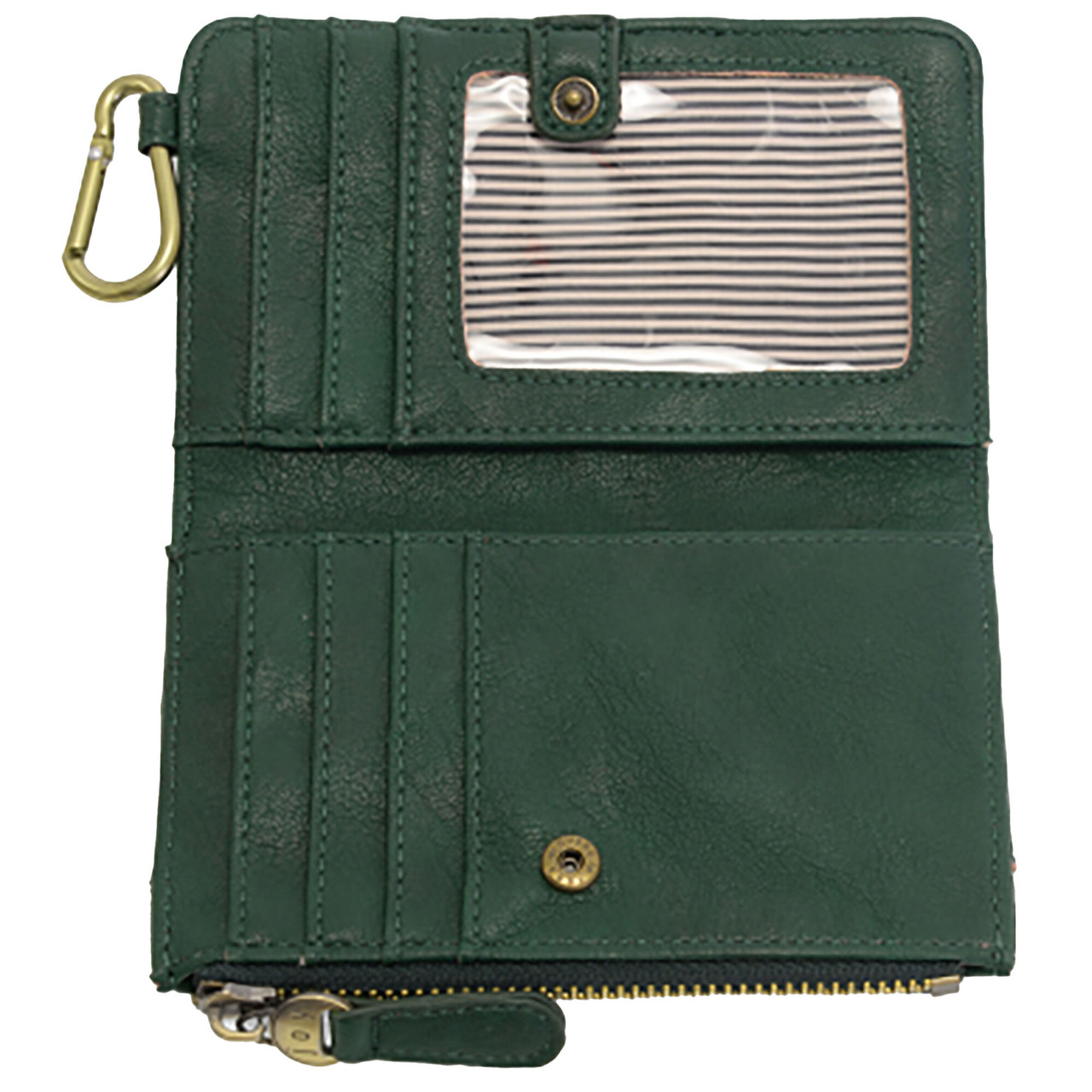 Joy Susan Women's Bobbie Bifold Wallet with Carabiner - Kittery