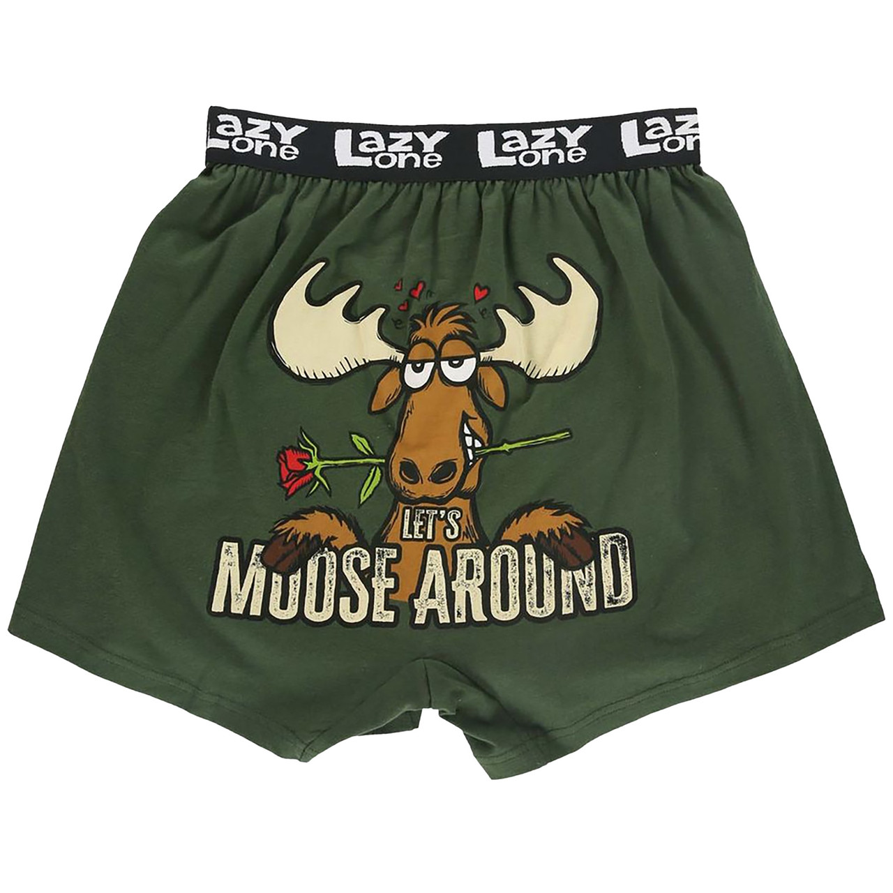 Lazy One Men's Let's Moose Around Boxer - Kittery Trading Post