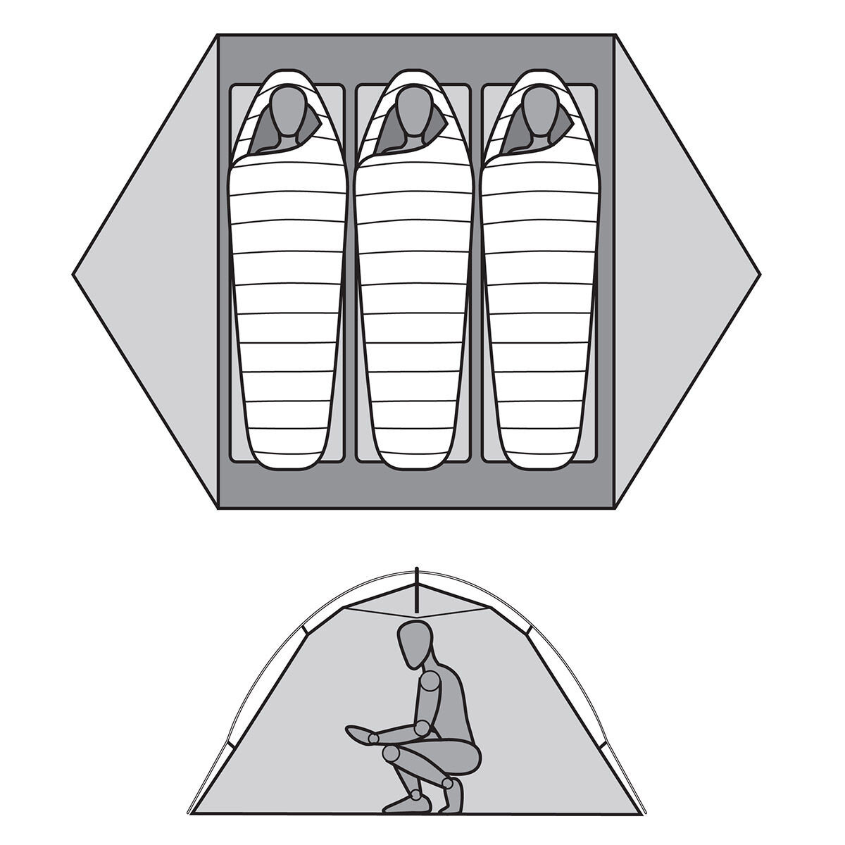 MSR Elixir 3-Person Backpacking Tent w/ Footprint - Kittery