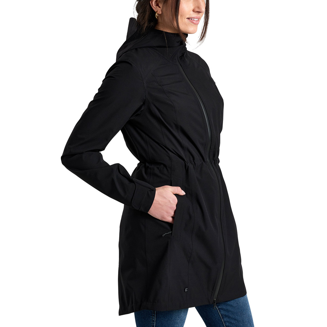 BLACK QUEEN くびれダウン Kuhl Women's Stretch Voyagr Trench Rain Jacket - Kittery