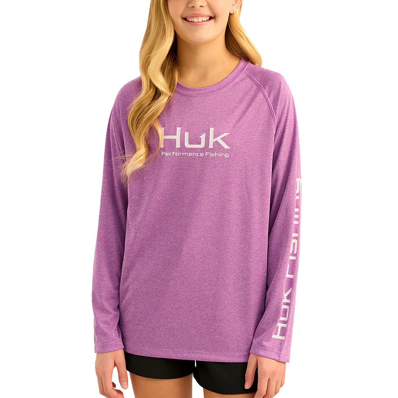 Huk Youth Pursuit Solid Long-Sleeve Shirt - Kittery Trading Post