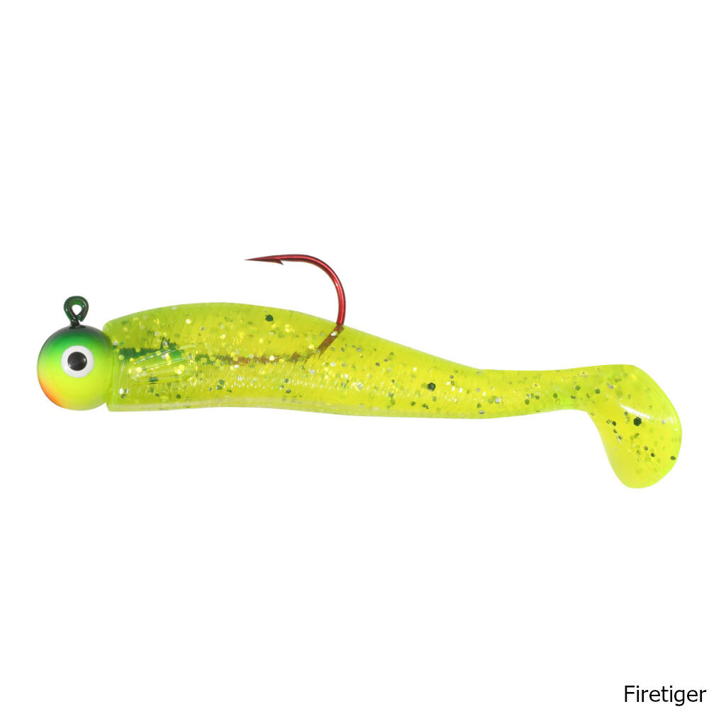bulk ice fishing lures Jig with Painted Eye 5/16oz Winter Lure Black Chrome Dr.Fish 132pcs Ice Fishing Lures