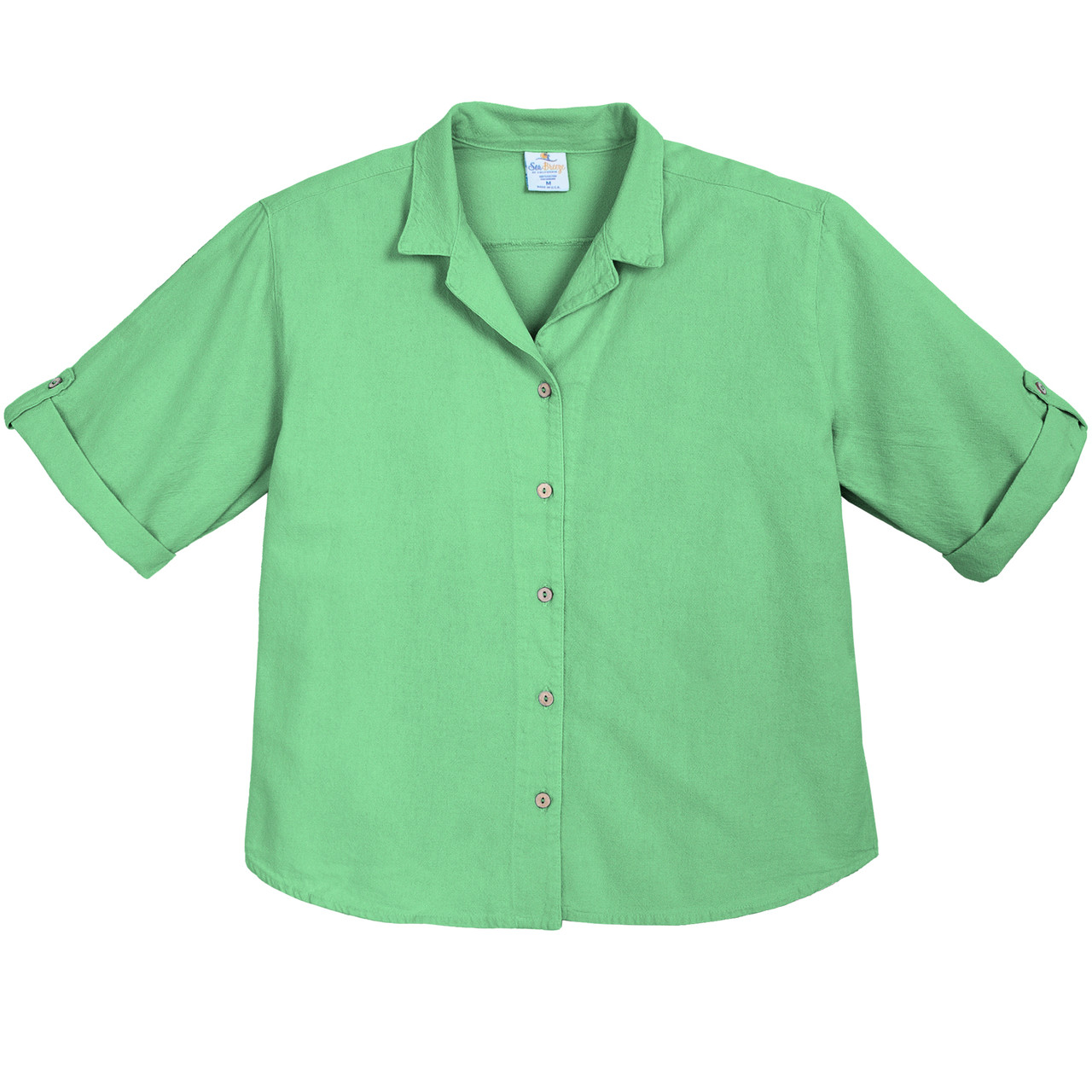 Sea Breeze Women's Garment-Dyed Tab Short-Sleeve Top - Kittery