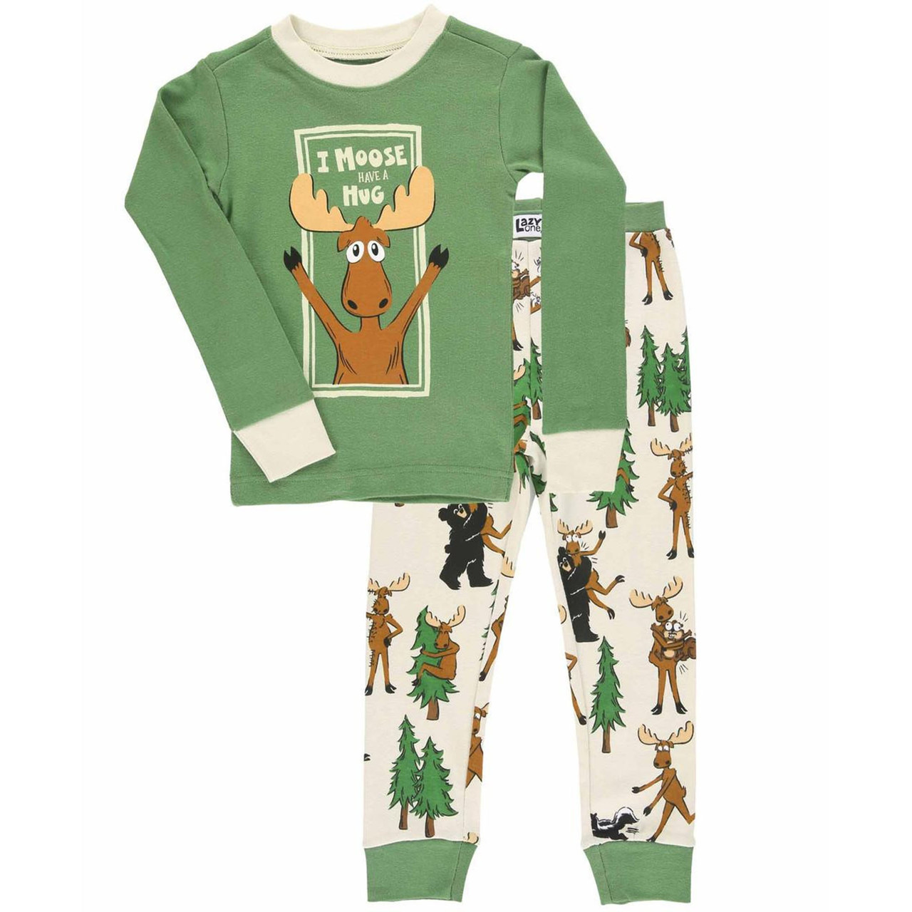 Pj Sets Bat Moose Pajamas Toddler Moose Nightshirt Bat-Moose Kids