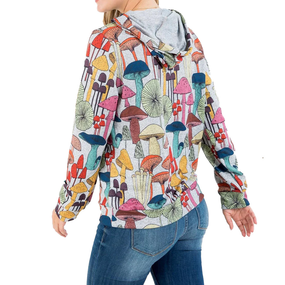 LA Soul Women's Mushroom Print Hoodie - Kittery Trading Post