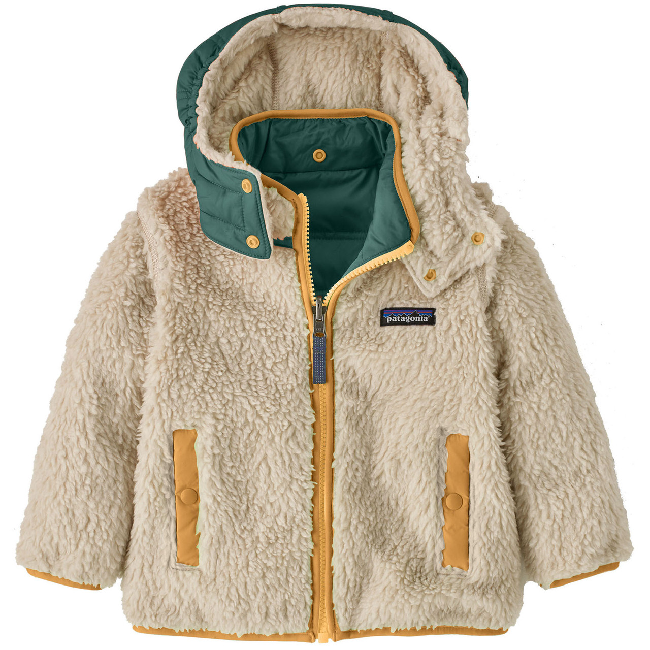 patagonia もこもこ　リバーシブル　ジャケット 4T 4歳 Patagonia Infant/Toddler Girl's Reversible Tribbles Hoody