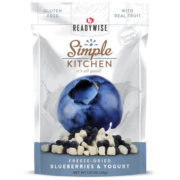 ReadyWise Simple Kitchen Blueberries & Yogurt GF Snack - 1 Serving