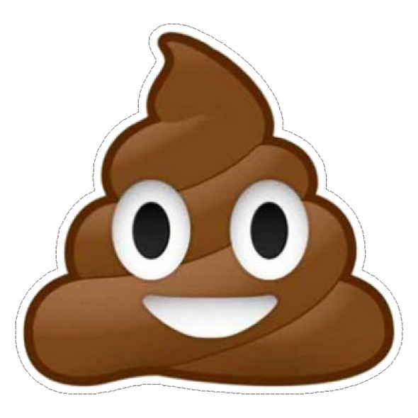 Sticker Cabana Poop Emoji Mini Sticker