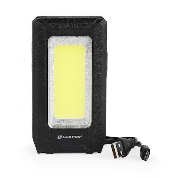 LUXPRO LP385 Rechargeable 500 Lumen Palm Light w/ Power Bank