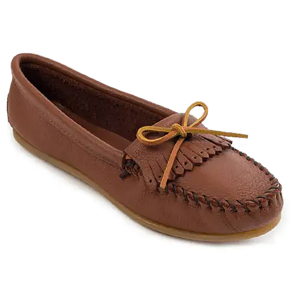 Minnetonka Women's Deerskin Kilty Moccasin