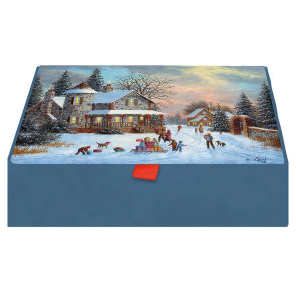 LPG Greetings A Treasured Time w/Keepsake Box Christmas Cards