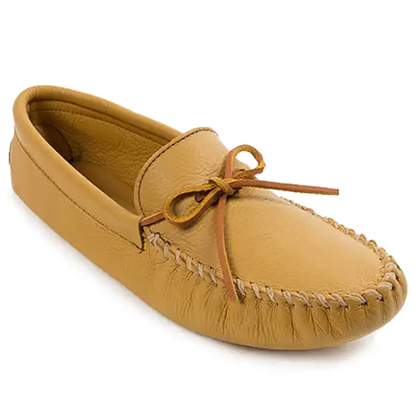 Minnetonka Men's Soft Sole Double Deerskin Moccasin