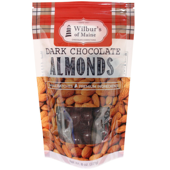 Wilbur's of Maine Dark Chocolate Covered Almonds