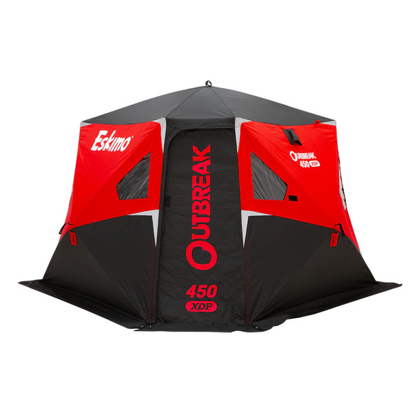Eskimo Outbreak 450XDP 4-5 Person Insulated Wide-Bottom Pop-Up Ice Shelter