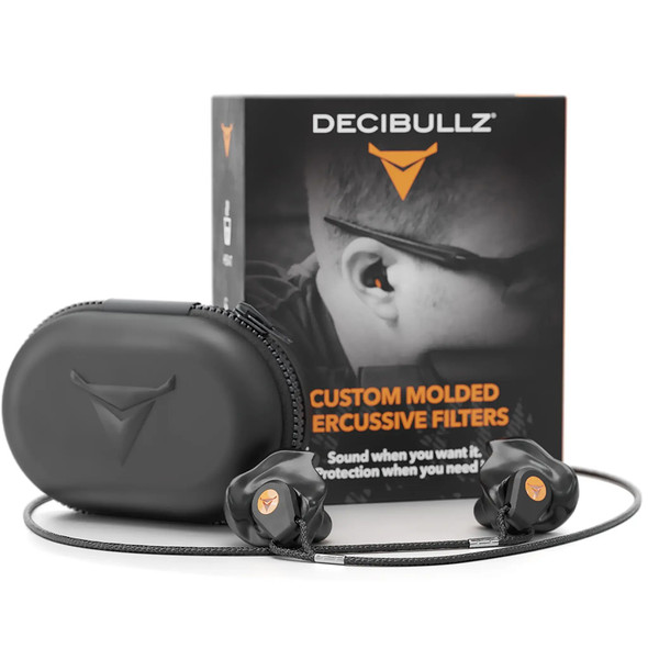 Decibullz Custom Molded 33 dB NRR Percussive Shooting Filter Earplug - 1 Pair Decibullz Custom Molded 33 dB NRR Percussive Shooting Filter Earplug - 1 Pair