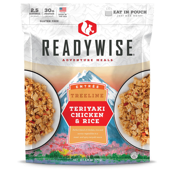ReadyWise Treeline Teriyaki Chicken & Rice Meal - 2.5 Servings