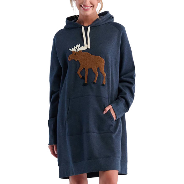 Hatley Women's Moose Oversized Hoodie Hatley Women's Moose Oversized Hoodie