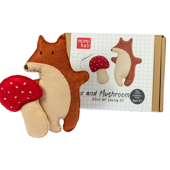 Mimihali Flynn The Fox + Mushroom Felt Sewing Kit