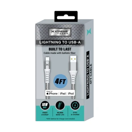 Xtreme Lightning to USB-A Charging Cable - 4 Ft.