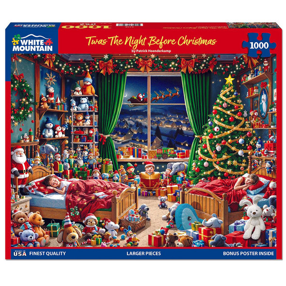 White Mountain Jigsaw Puzzle - Twas the Night Before Christmas
