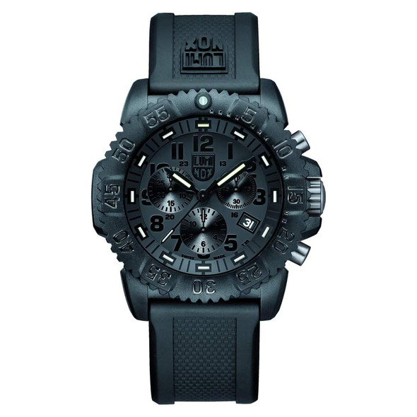 Luminox Navy SEAL Colormark Chronograph Blackout Military Dive Watch