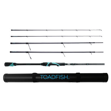 Toadfish Stowaway Travel Spinning Rod w/ Tube