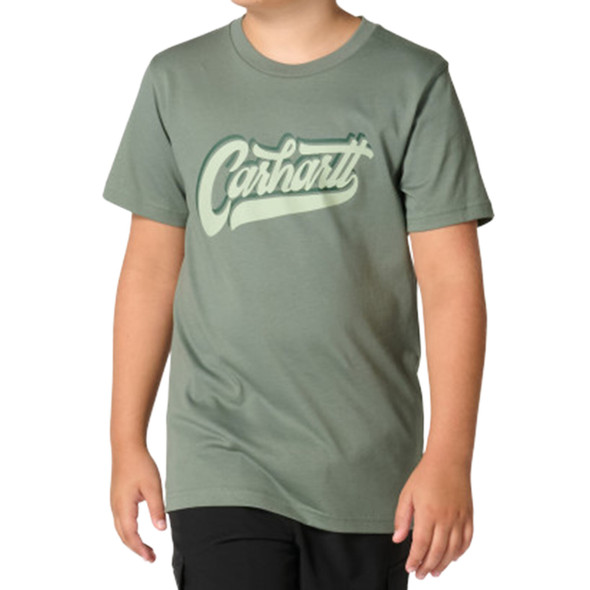 Carhartt Youth Script Logo Short-Sleeve Shirt