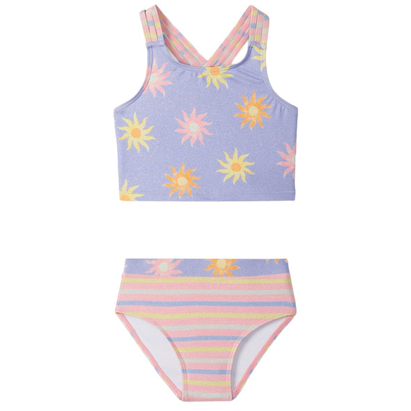 Hatley Children's Lavender Sunshine Swimsuit Set, 2-Piece