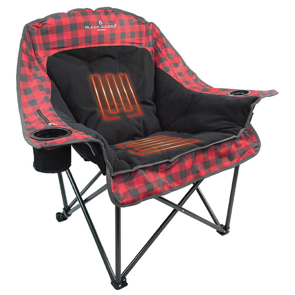 QACH2-017CFH-R - Red Buffalo Check - 3-quarter, heating element illustrated