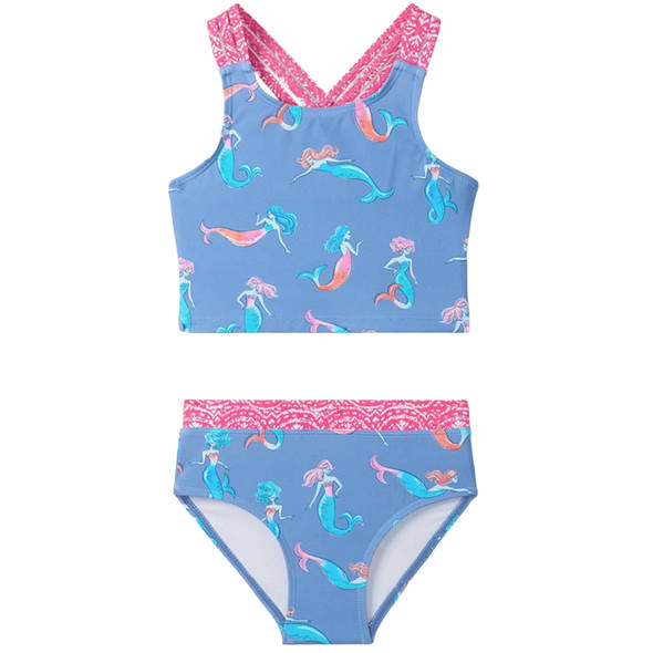Hatley Girl's Mermaid Swimsuit Set, 2-Piece