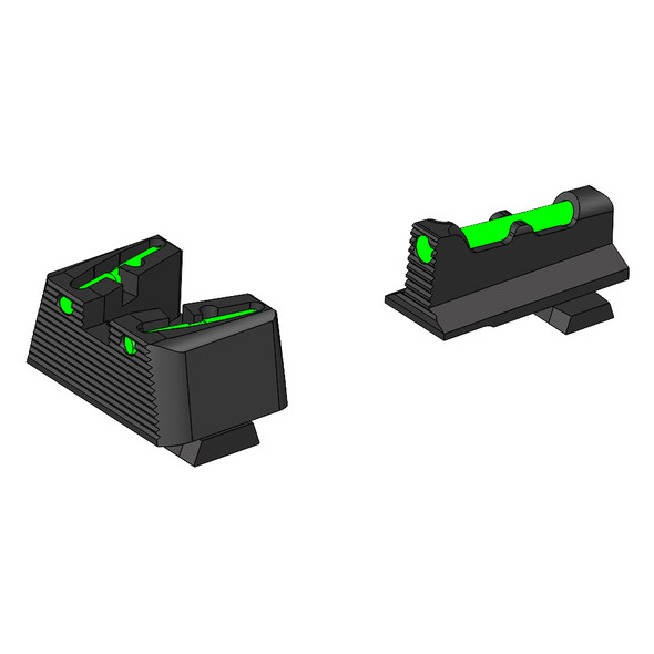 HiViz LiteWave Fiber-Optic Co-Witness Sight Set for SIG P320/365