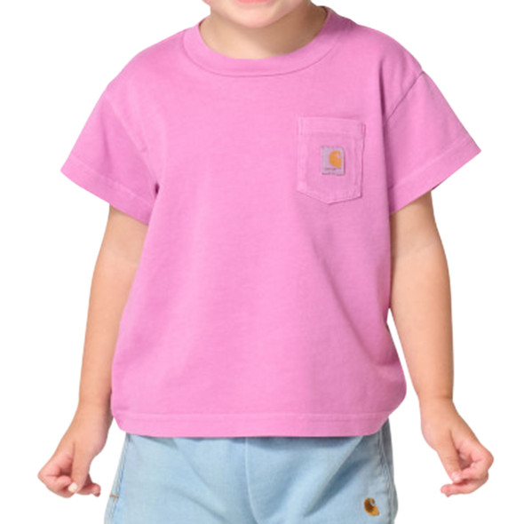 Carhartt Toddler Girl's Re-Engineered Garment Dye Pocket Short-Sleeve Shirt