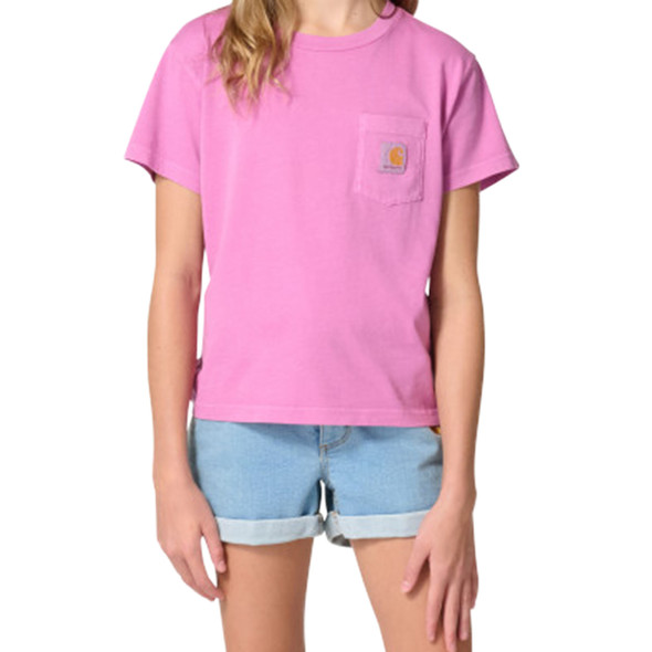 Carhartt Girl's Children Re-Engineered Garment Dye Pocket Short-Sleeve Shirt