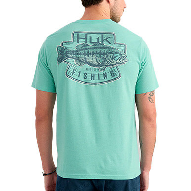 HUK Men's KC Plaque Short-Sleeve Pocket Tee