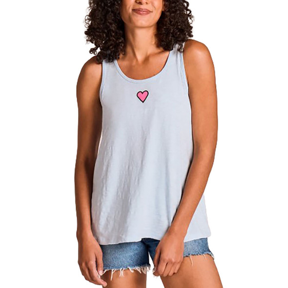 Women's Life is Good Mini Heart Slub Easy Fit Tank