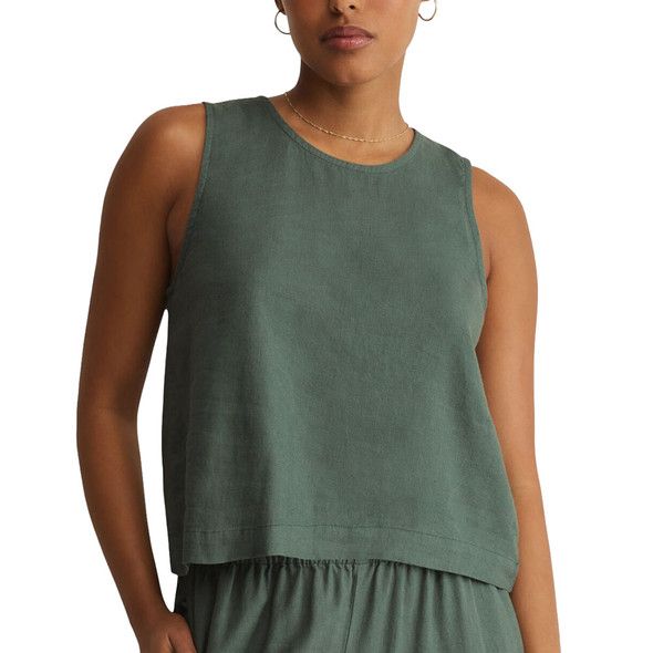 Z Supply Women's Sloane Linen Cropped Tank