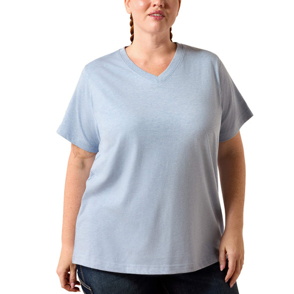 Women's Ariat Rebar Cotton Strong Standard V-Neck T-Shirt - Plus Size