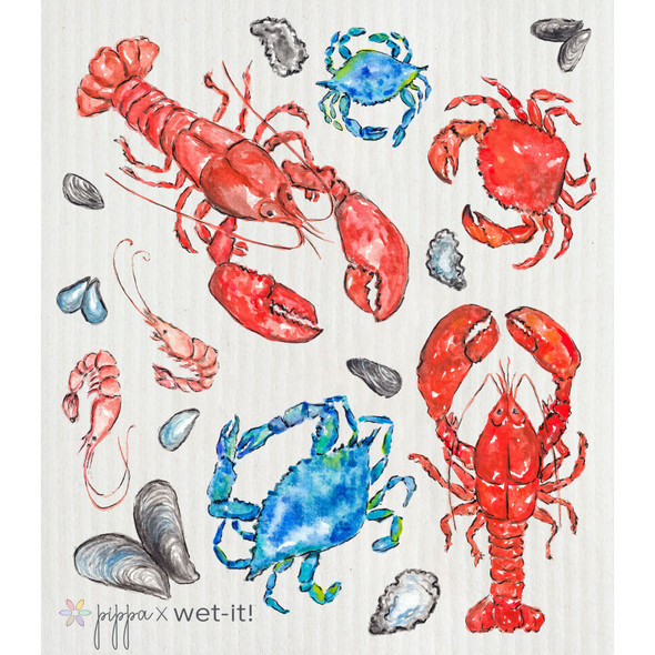 Wet-it! Swedish Cloth - Shellfish Selection Wet-it! Swedish Cloth - Shellfish Selection