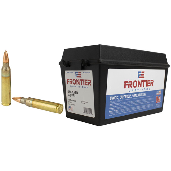 Hornady Frontier 5.56 NATO 55 Grain FMJ Rifle Ammo (150)