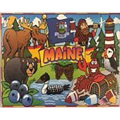 Maine Scene Kids Floor Puzzle - Maine