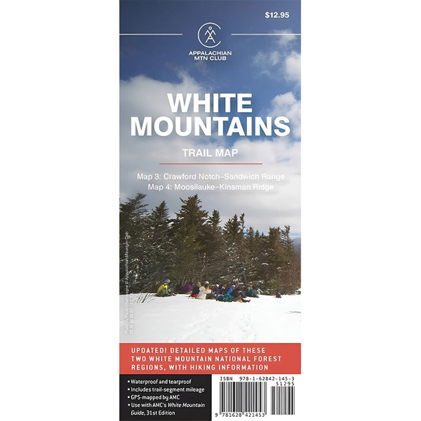 AMC White Mountains Map 3-4: Crawford Notch-Sandwich Range and Moosilauke-Kinsman Ridge Trail Map