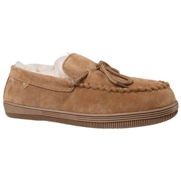 Lamo Men's Apres Fleece-Lined Suede Moccasin - Discontinued