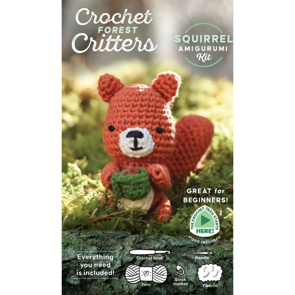 Crochet Forest Critters: Squirrel Amigurumi Kit by Schiffer Publishing, Ltd.