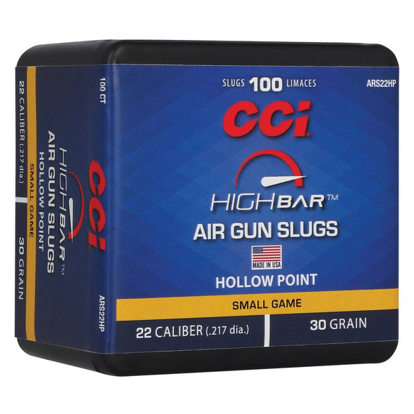 CCI High Bar 22 Cal. 30 Grain HP Air Gun Slug Ammo (100)